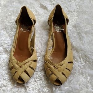 Crown Vintage Leather Espadrilles, 6.5 M